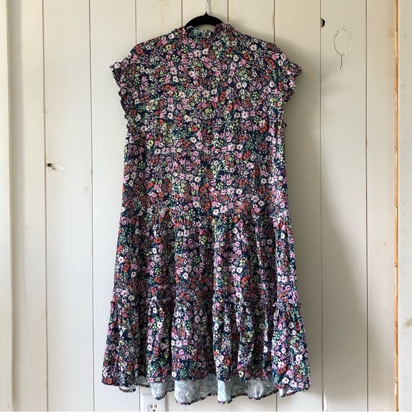 NWT Anthropologie Sundry Field Dress In Deep Navy Size Medium - Picture 11 of 15